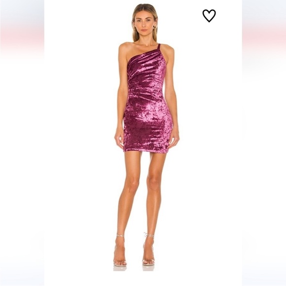 Revolve Superdown Corella Crushed Velvet Mini Dress - Picture 1 of 7